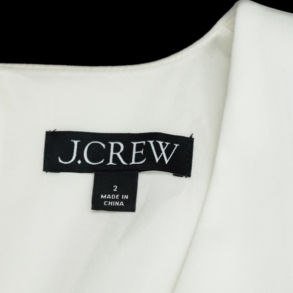 JCREW Size 2 Interview Dress in Four-Season Stretch - White $148 BY914 - Picture 4 of 4